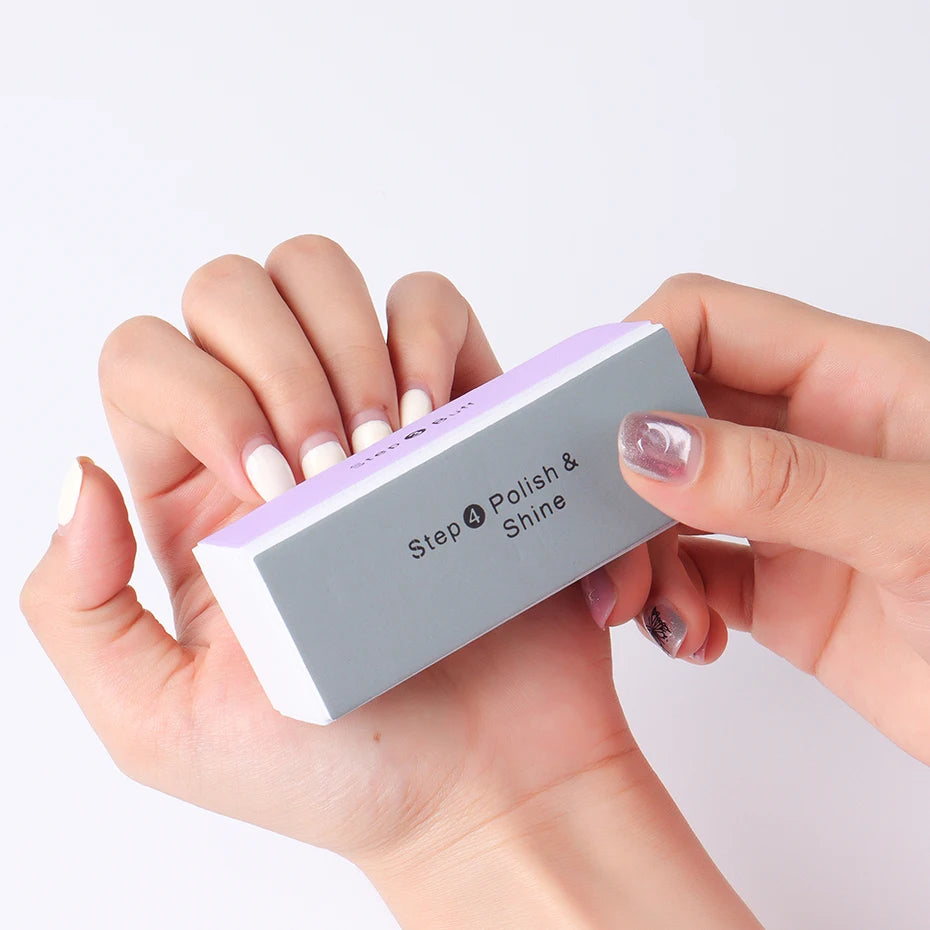 5 Pcs/Lot Nail Buffer Block 4 Way Colorful Buffing Block Shine Polisher Nail Buffing File Manicure Sanding Nail Art Tools