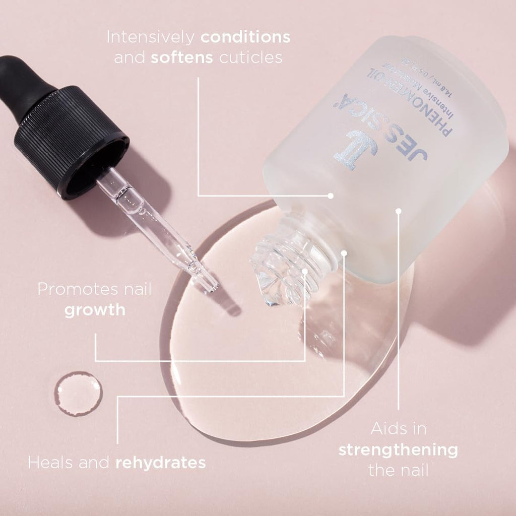 Phenomen Cuticle Oil for Nails, Intensive Moisturiser, Natural Jojoba, Almond and Rice Oils, Heals, Rehydrates, 14.8Ml
