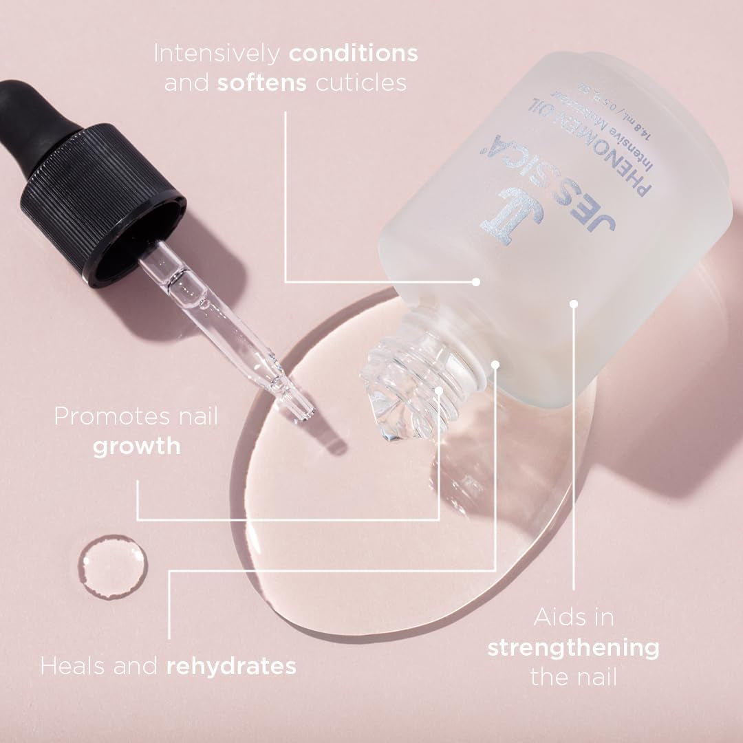 Phenomen Cuticle Oil for Nails, Intensive Moisturiser, Natural Jojoba, Almond and Rice Oils, Heals, Rehydrates, 14.8Ml