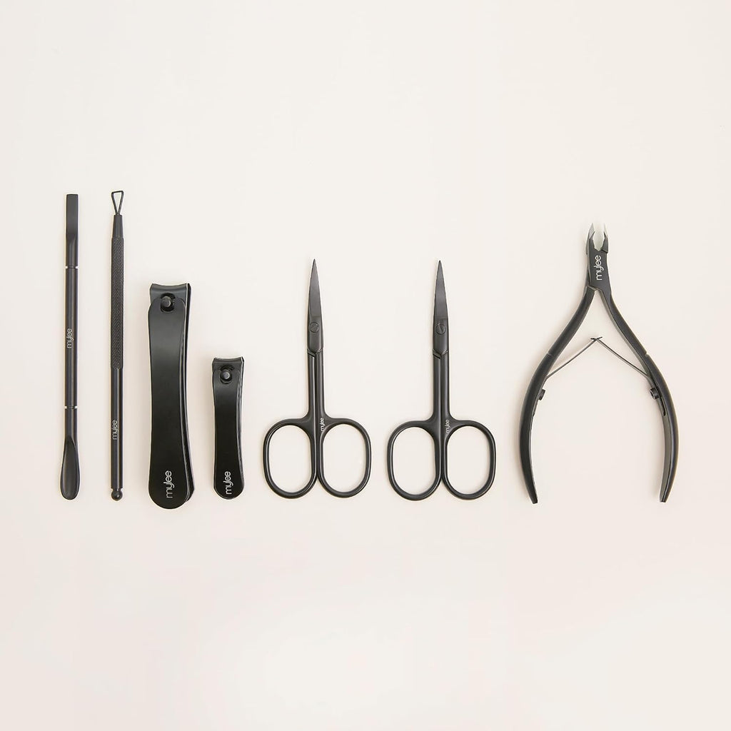 Cuticle Pusher – Professional, Sleek, Matte Black, Stainless Steel, Duel-Ended Salon-Quality Cuticle Pusher for Nudging Cuticles Back and Scraping Away Hard-To-Remove Skin Debris
