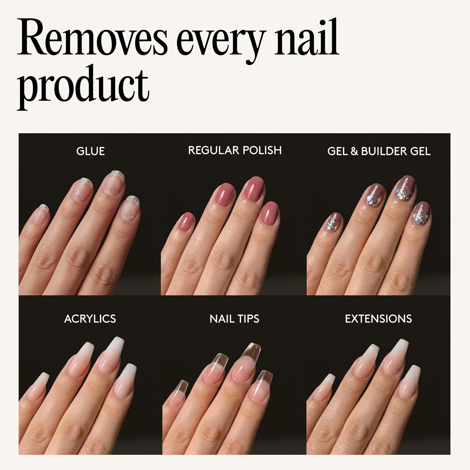 100% Pure Acetone (600Ml) - Gel Nail Polish Remover – Maximum Strength Professional Soak-Off for UV/LED, Acrylics, Nail Tips & Glue - Made in the UK