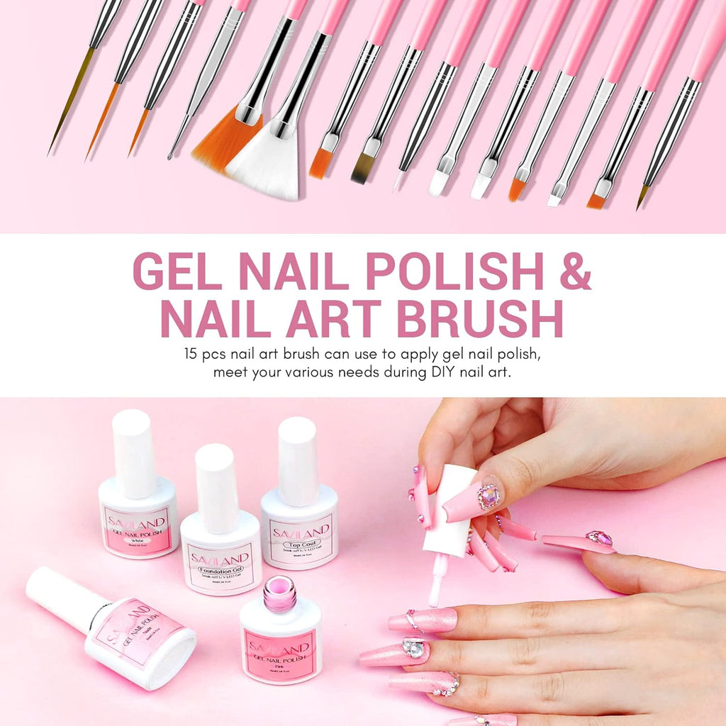 Acrylic Nail Kits Full Set for Beginners: Gel Nail Kits with U V Lamp Electric Nail Drill 5 Colors Gel Nail Polish and 3 Colors Acrylic Powder Nail Art Tools DIY Manicure Women Gift