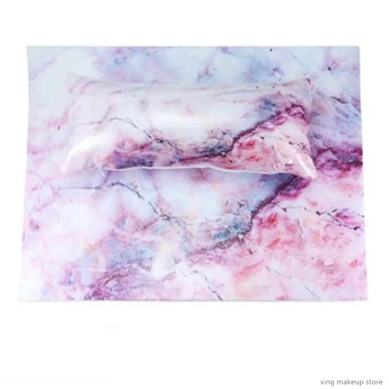 Professional PU Leather Marble Nail Art Hand Pillow Cushion Manicure Table Pad Set Arm Rest Pillow Nail Mat Manicure Tool 20#12