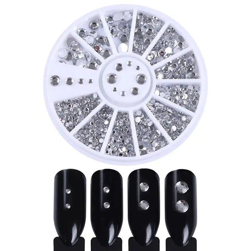 Nail Parts Nail Art Glitter Rhinestone Crystal Gems Jewelry Bead Manicure Decoration Accessories Nail Supplies for Professionals
