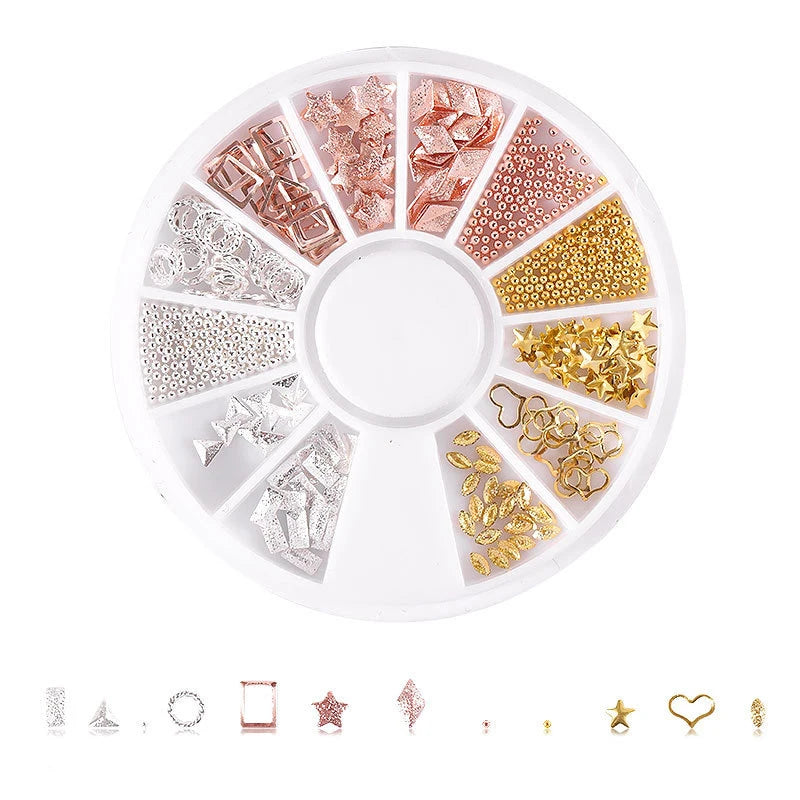 Nail Parts Nail Art Glitter Rhinestone Crystal Gems Jewelry Bead Manicure Decoration Accessories Nail Supplies for Professionals