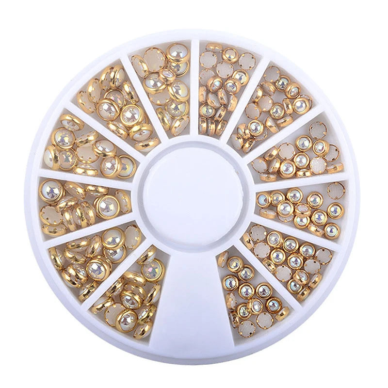 Nail Parts Nail Art Glitter Rhinestone Crystal Gems Jewelry Bead Manicure Decoration Accessories Nail Supplies for Professionals
