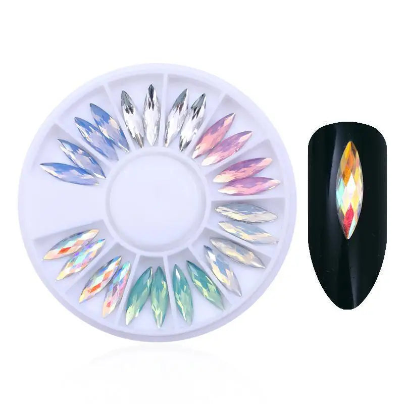 Nail Parts Nail Art Glitter Rhinestone Crystal Gems Jewelry Bead Manicure Decoration Accessories Nail Supplies for Professionals