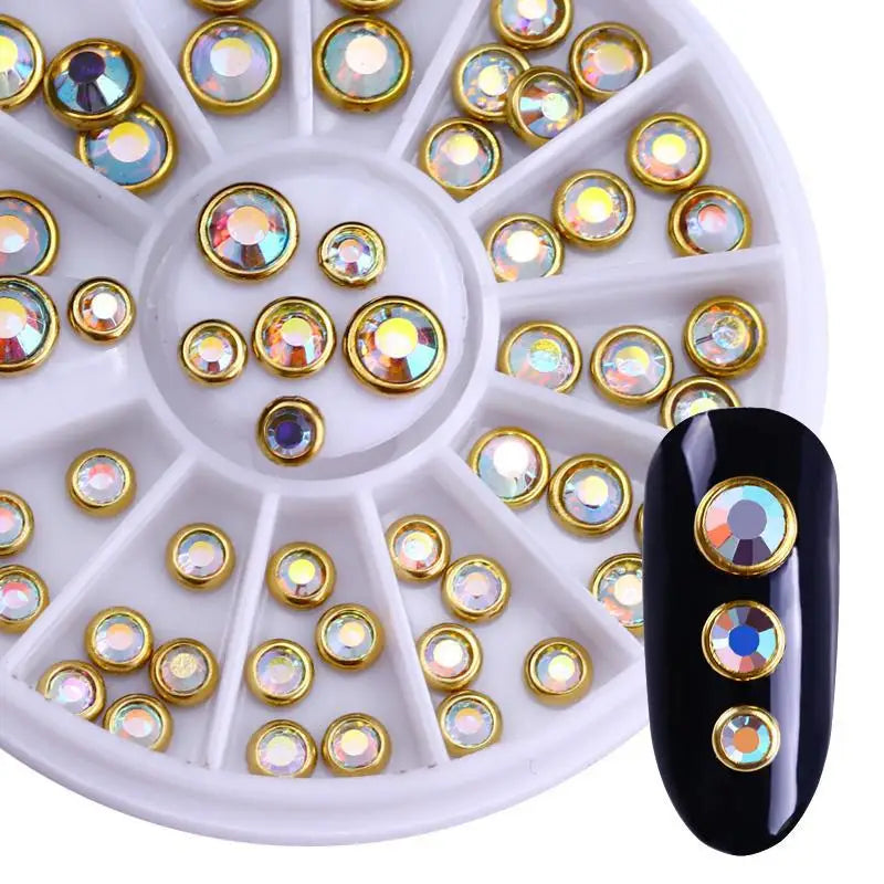 Nail Parts Nail Art Glitter Rhinestone Crystal Gems Jewelry Bead Manicure Decoration Accessories Nail Supplies for Professionals