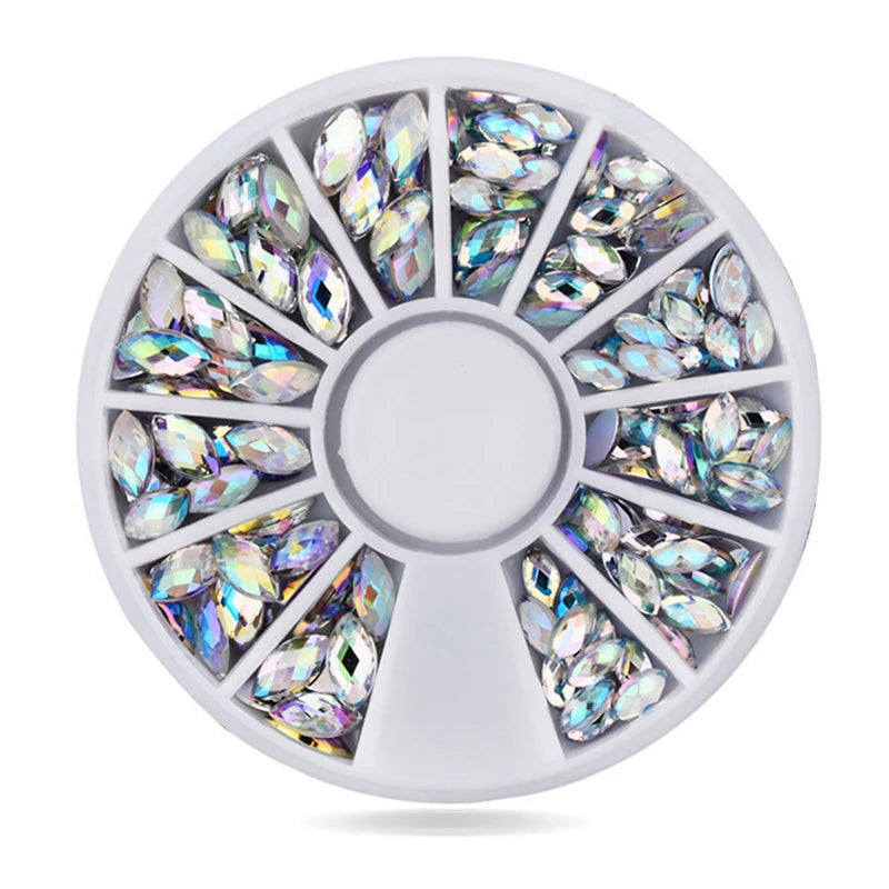Nail Parts Nail Art Glitter Rhinestone Crystal Gems Jewelry Bead Manicure Decoration Accessories Nail Supplies for Professionals