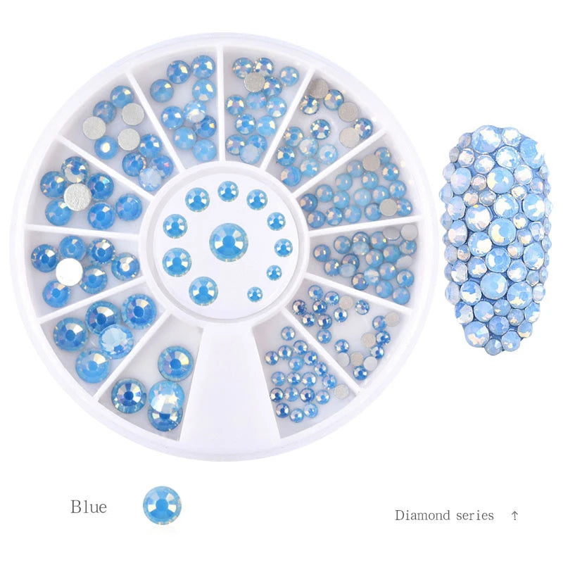 Nail Parts Nail Art Glitter Rhinestone Crystal Gems Jewelry Bead Manicure Decoration Accessories Nail Supplies for Professionals