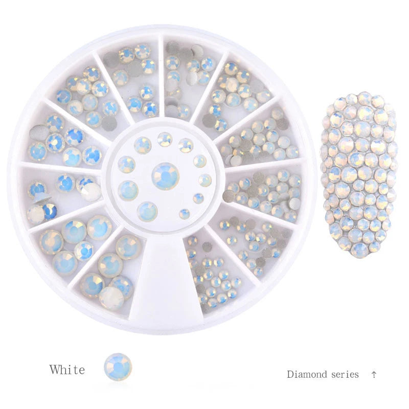 Nail Parts Nail Art Glitter Rhinestone Crystal Gems Jewelry Bead Manicure Decoration Accessories Nail Supplies for Professionals