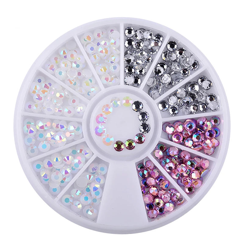 Nail Parts Nail Art Glitter Rhinestone Crystal Gems Jewelry Bead Manicure Decoration Accessories Nail Supplies for Professionals