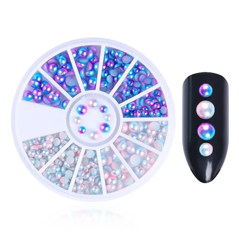Nail Parts Nail Art Glitter Rhinestone Crystal Gems Jewelry Bead Manicure Decoration Accessories Nail Supplies for Professionals