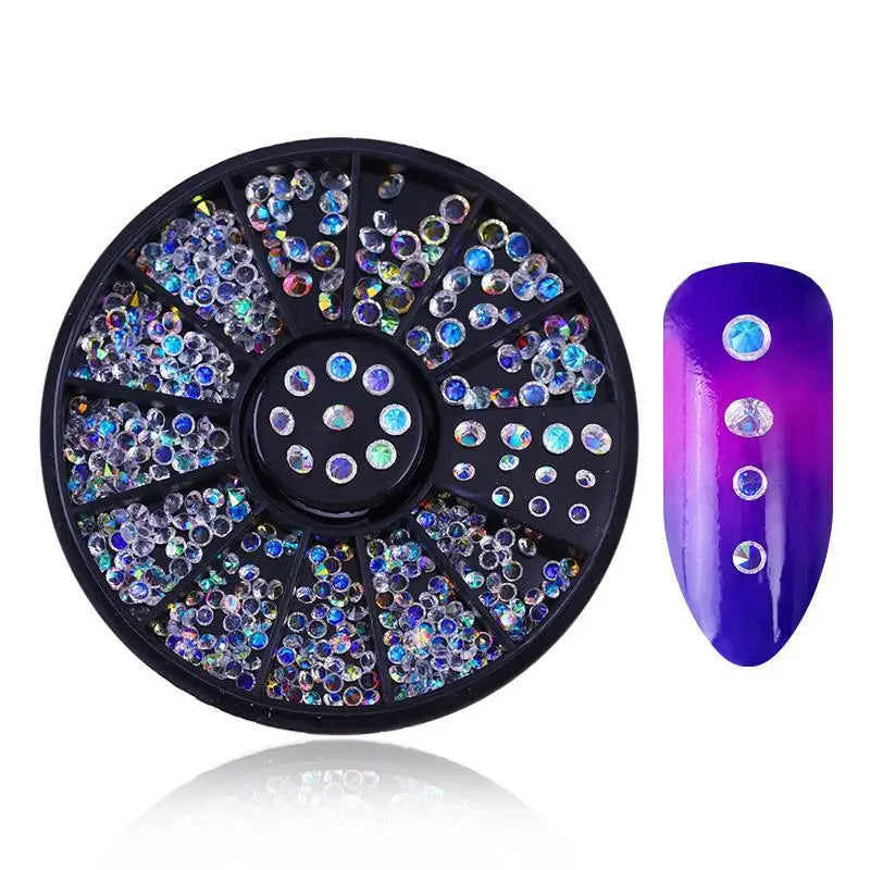 Nail Parts Nail Art Glitter Rhinestone Crystal Gems Jewelry Bead Manicure Decoration Accessories Nail Supplies for Professionals