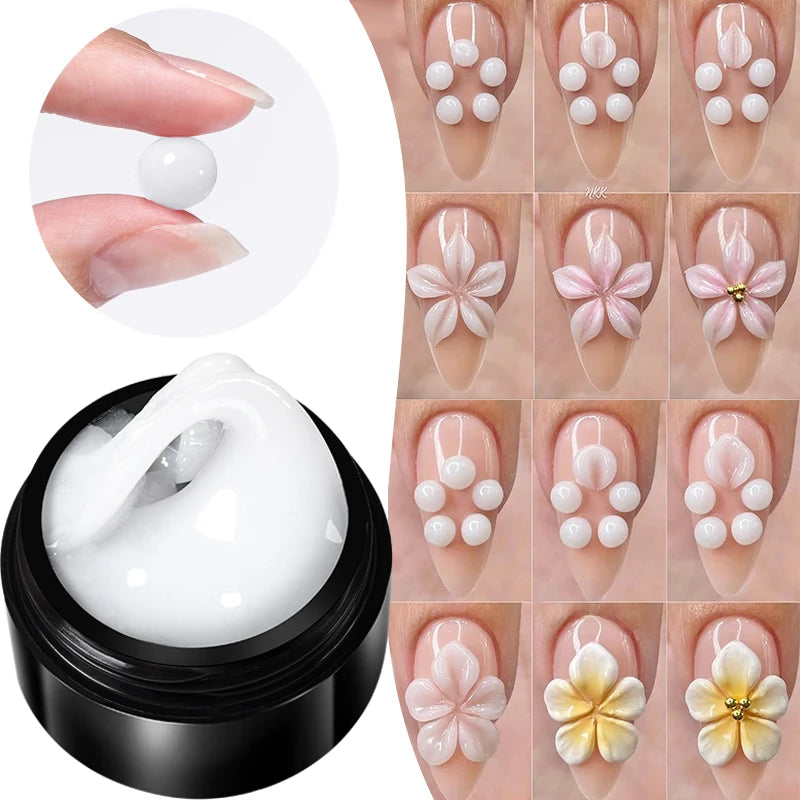 15Ml Clear Non Stick Hand Extension Gel 3D Shaping Sculpting Carving Nail Art Solid Hard Gel for Fake Nail