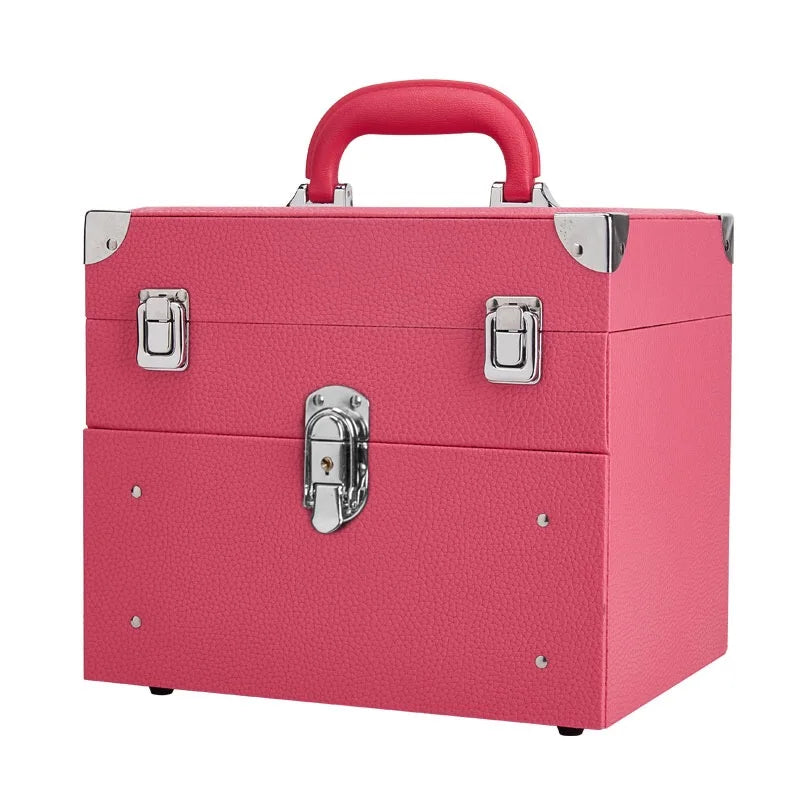 Trolley Cosmetic Case Spinner Wheels Makeup Dresser Beauty Trolley Luggage Rolling Suitcase Professional Large Cosmetic Bag New