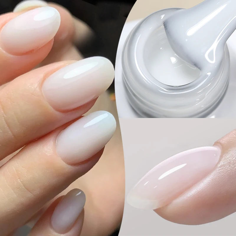10Ml Jelly Nude Gel Nail Polish 50 Colors Semi Transparent Nail Art Nail Supplies Soak off UV LED Nails Gel Varnish