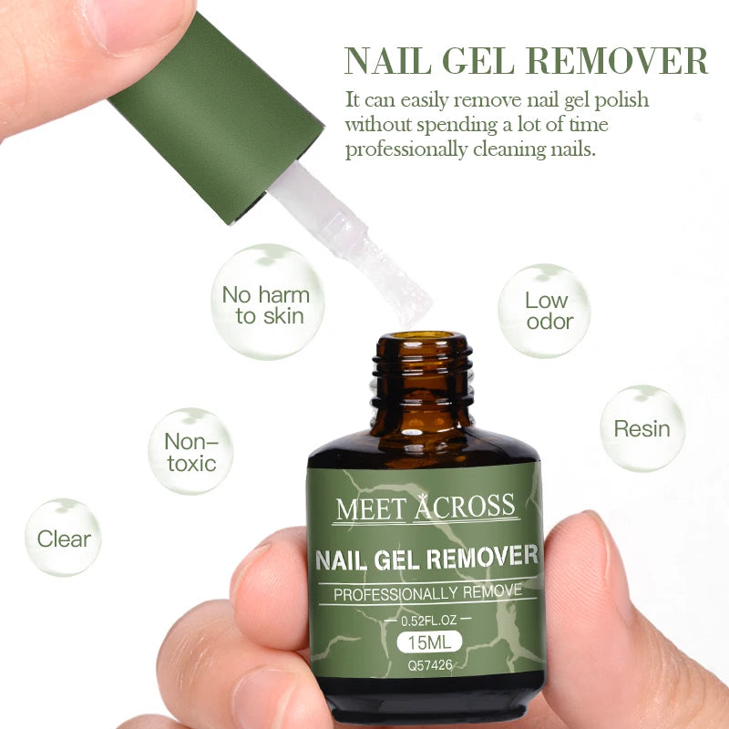 15Ml Magic Fast Nail Gel Polish Remover Clean UV Soak off Semi Permanent Varnish Nail Art Removal Tools Manicure