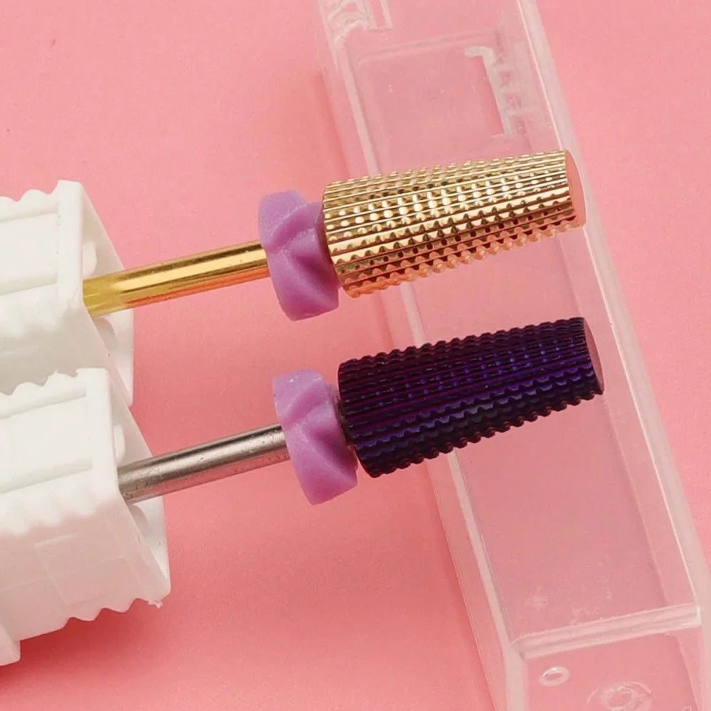 1Pc or 2Pcs Tungsten Carbide Nail Drill Bits, 3/32” Shank, Bidirectional Rotation, for Quick Removal of Acrylic/Hard Gel