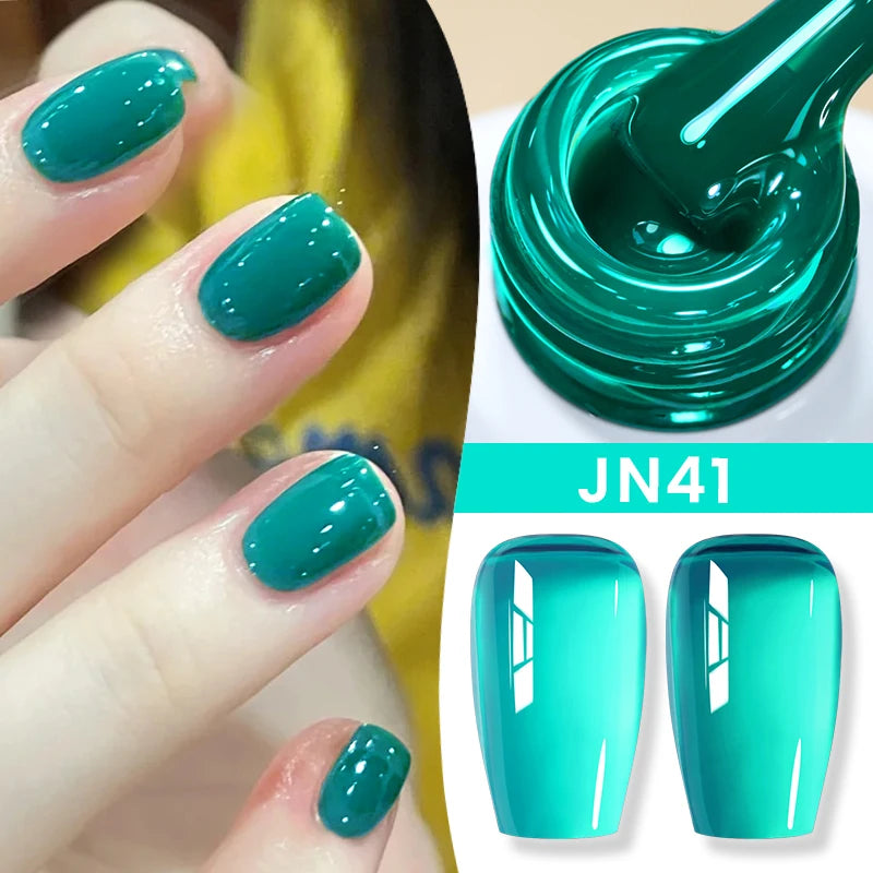 10Ml Jelly Nude Gel Nail Polish 50 Colors Semi Transparent Nail Art Nail Supplies Soak off UV LED Nails Gel Varnish
