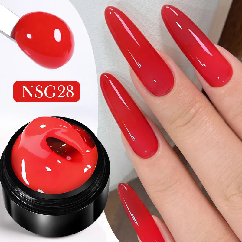 15Ml Clear Non Stick Hand Extension Gel 3D Shaping Sculpting Carving Nail Art Solid Hard Gel for Fake Nail
