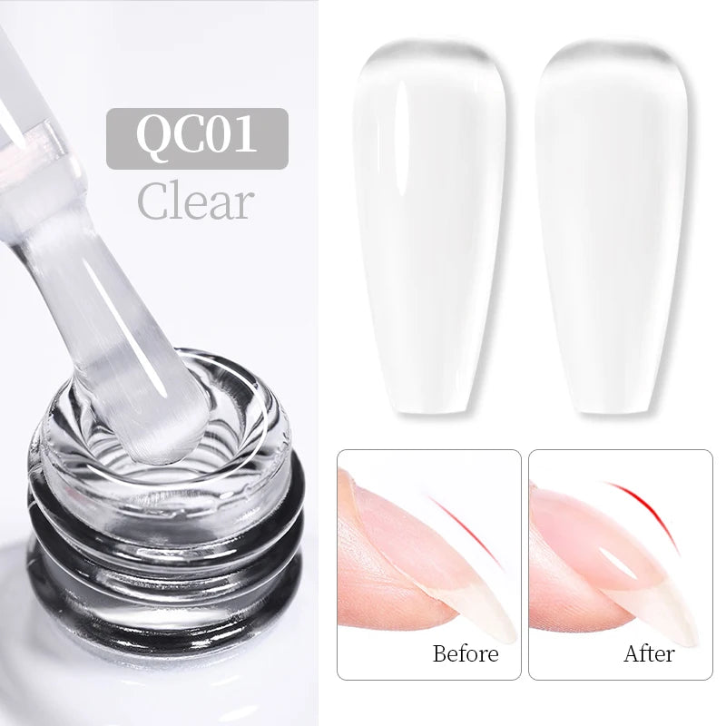 10Ml Jelly Nude Gel Nail Polish 50 Colors Semi Transparent Nail Art Nail Supplies Soak off UV LED Nails Gel Varnish