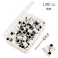 100Pcs 80/120/180 Grit Zebra Sanding Bands Foot Care Polishing Manicure Gel Polish Remover Replacement Tool Cutter Nail Dril Bit