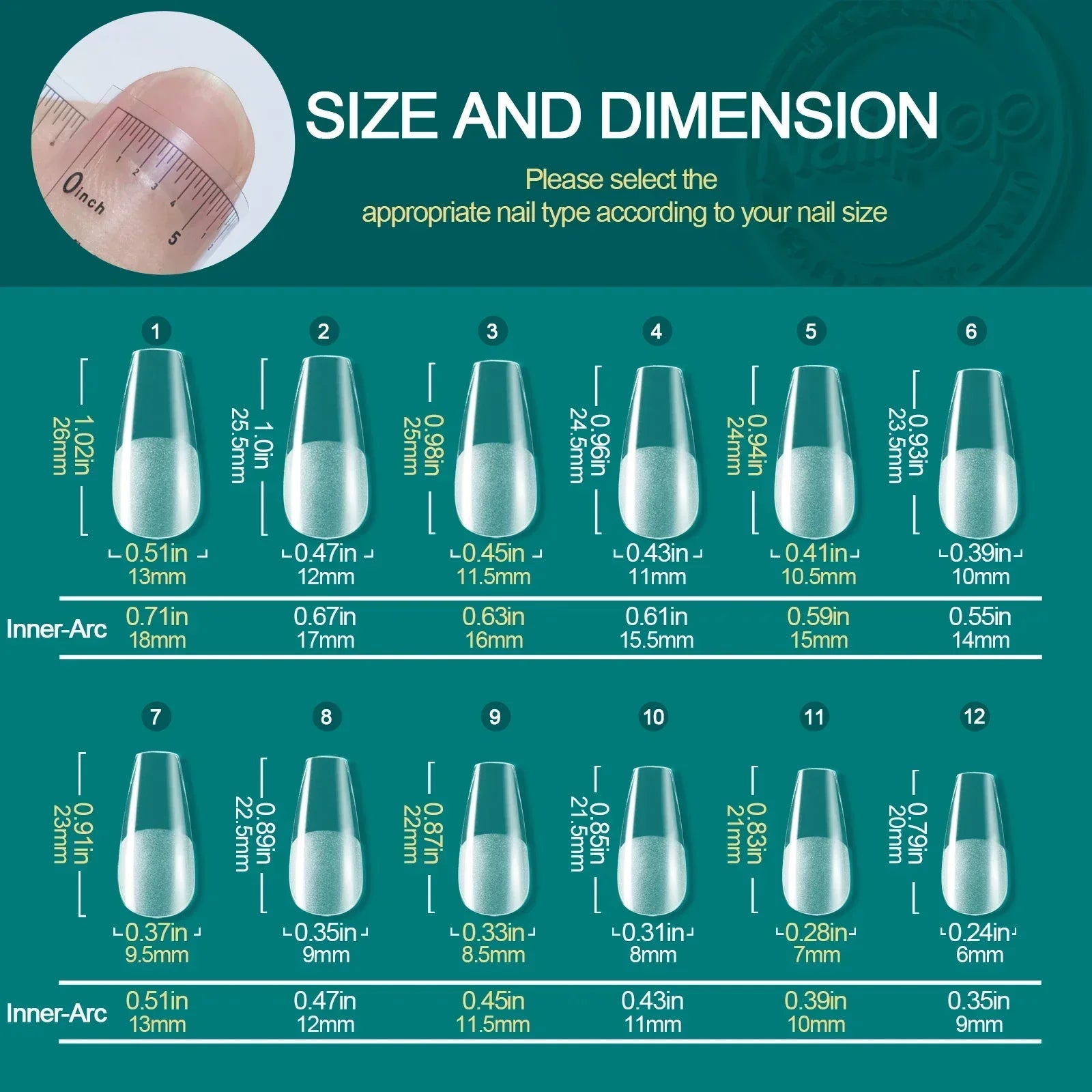 120Pcs/Box Gel X Nail Tips Medium Short Shape Almond/Square/Soft Gel Nail Tips False Nails Soak off Easy Nail Extensions