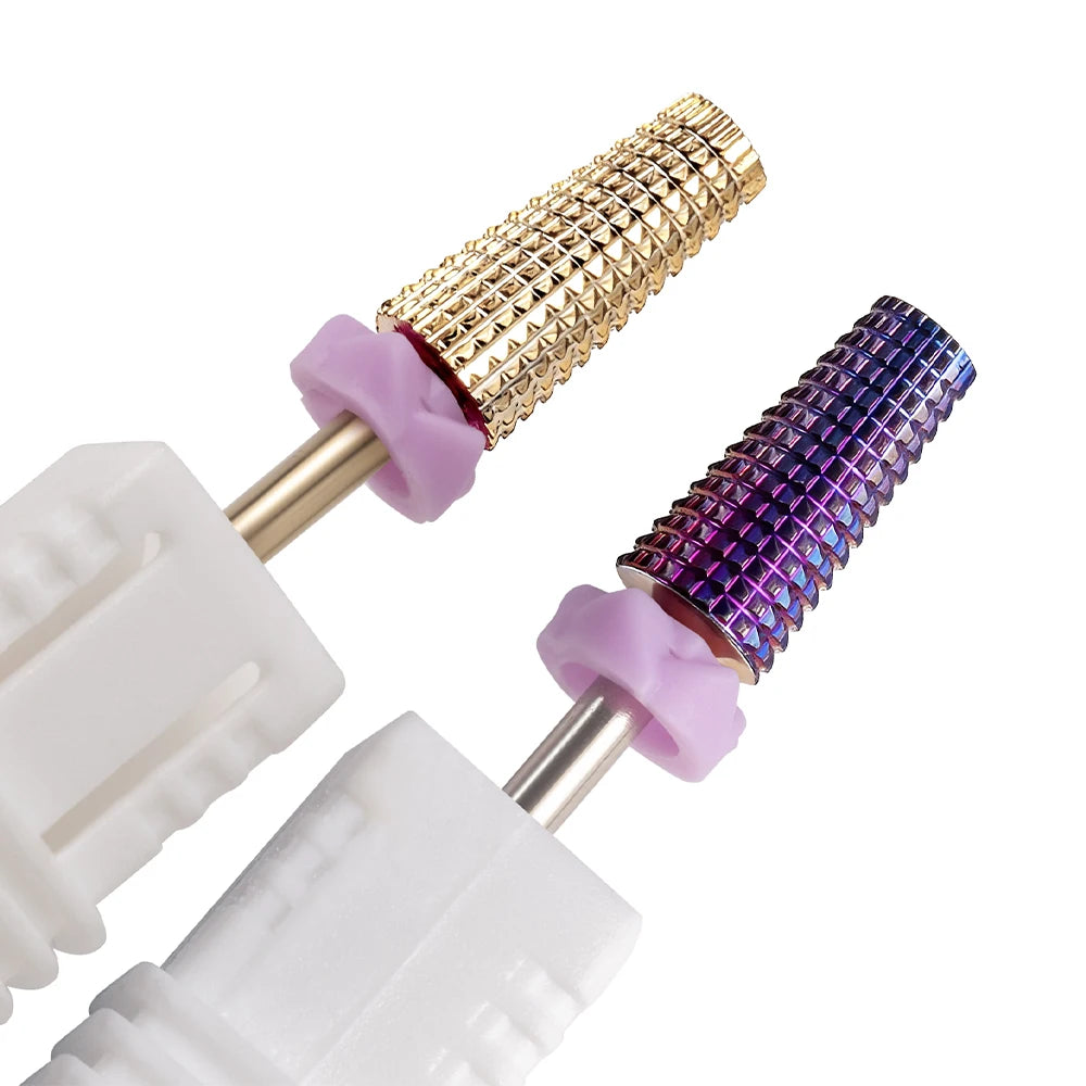 1Pc or 2Pcs Tungsten Carbide Nail Drill Bits, 3/32” Shank, Bidirectional Rotation, for Quick Removal of Acrylic/Hard Gel