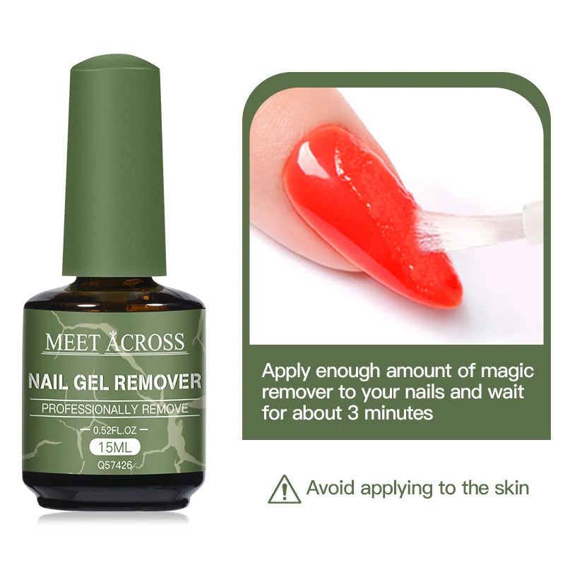 15Ml Magic Fast Nail Gel Polish Remover Clean UV Soak off Semi Permanent Varnish Nail Art Removal Tools Manicure