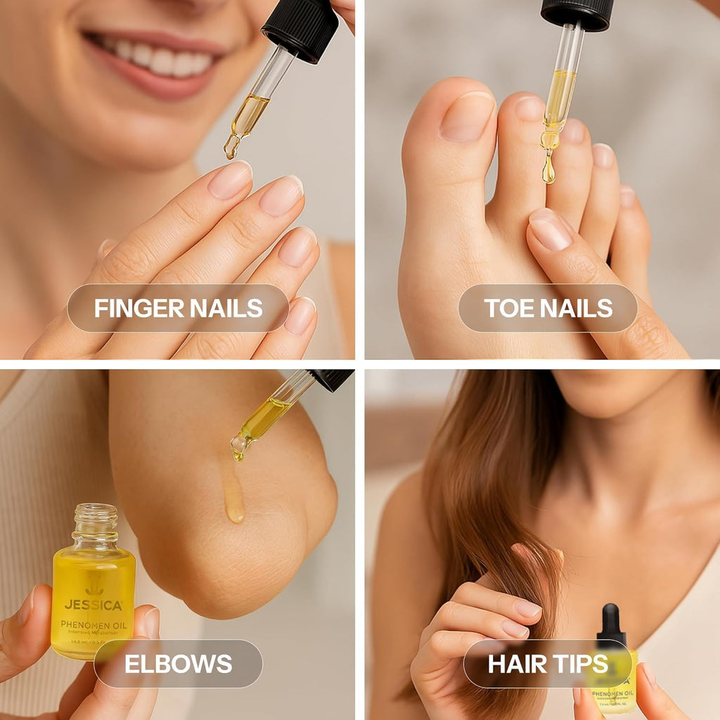 Phenomen Cuticle Oil for Nails, Intensive Moisturiser, Natural Jojoba, Almond and Rice Oils, Heals, Rehydrates, 14.8Ml