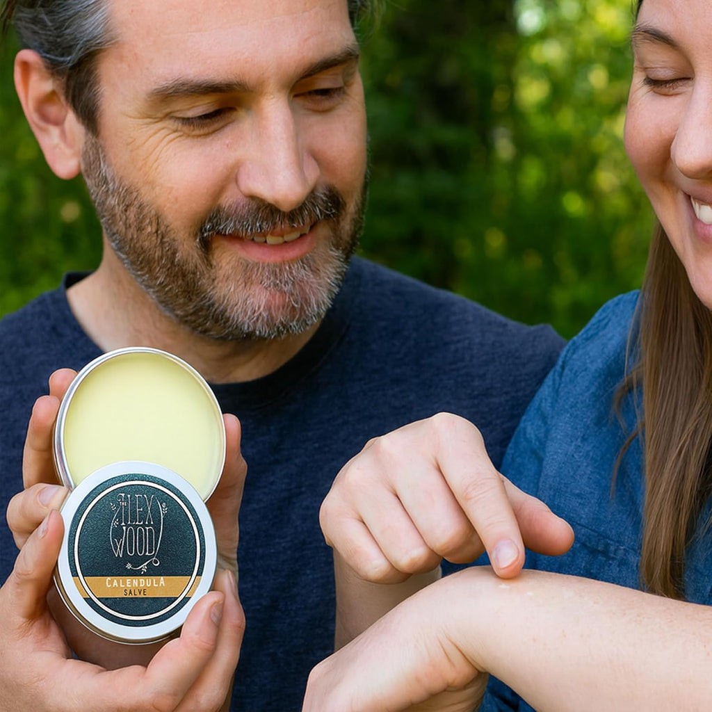 All-Natural Calendula Skin Balm - Soothing Salve for Rashes, Itching, Dry Skin, and Eczema - Handmade in the UK, Cruelty-Free, and Plastic-Free - 100ml