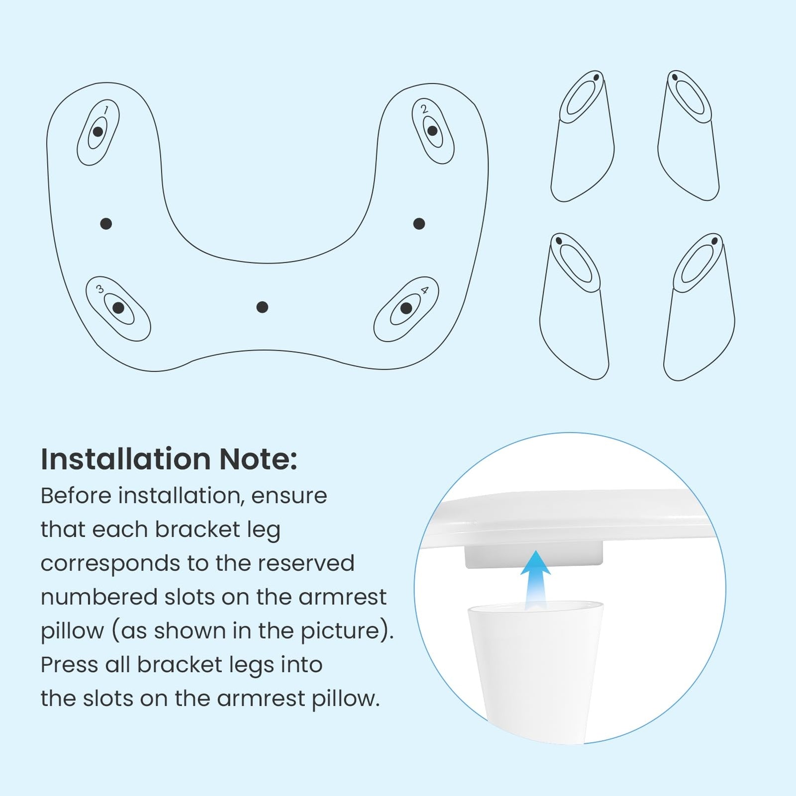 U Shape Arm Rest Nail Hand Pillow Detachable for Personal Salons Nails Tech UK