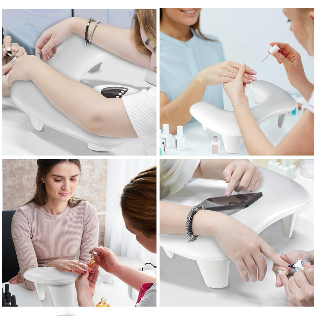 U Shape Arm Rest Nail Hand Pillow Detachable for Personal Salons Nails Tech UK